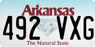 AR license plate 492VXG