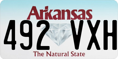 AR license plate 492VXH