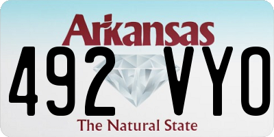 AR license plate 492VYO