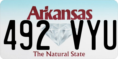 AR license plate 492VYU