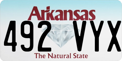 AR license plate 492VYX
