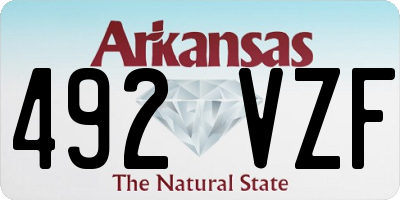 AR license plate 492VZF