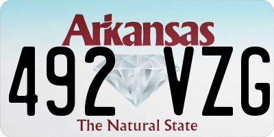 AR license plate 492VZG