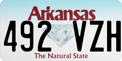 AR license plate 492VZH