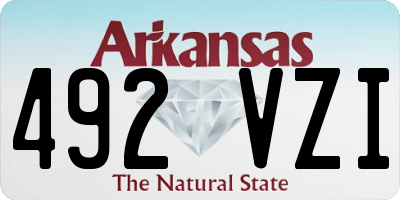 AR license plate 492VZI