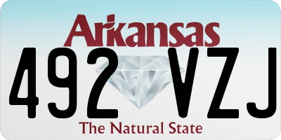 AR license plate 492VZJ