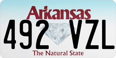 AR license plate 492VZL