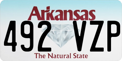 AR license plate 492VZP