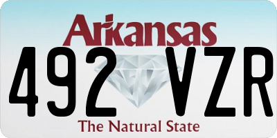 AR license plate 492VZR