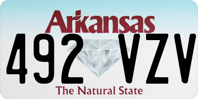 AR license plate 492VZV