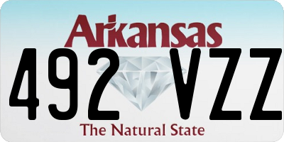 AR license plate 492VZZ