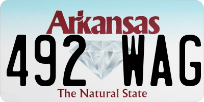 AR license plate 492WAG