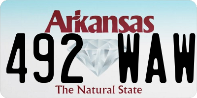 AR license plate 492WAW