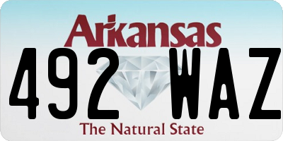 AR license plate 492WAZ