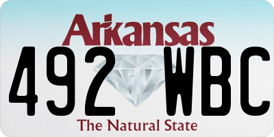AR license plate 492WBC