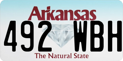 AR license plate 492WBH