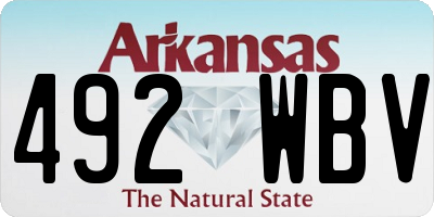 AR license plate 492WBV