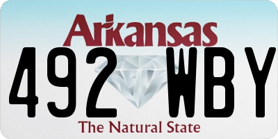 AR license plate 492WBY