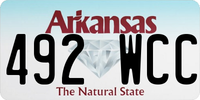 AR license plate 492WCC