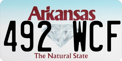 AR license plate 492WCF