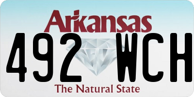 AR license plate 492WCH