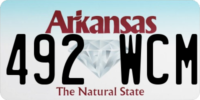 AR license plate 492WCM