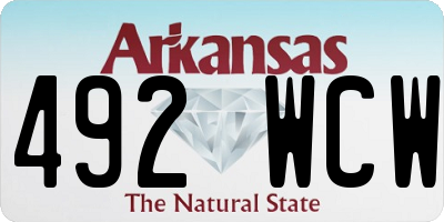 AR license plate 492WCW
