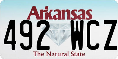 AR license plate 492WCZ