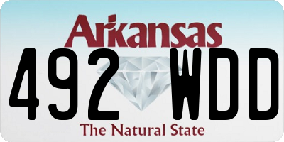 AR license plate 492WDD