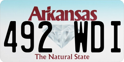 AR license plate 492WDI