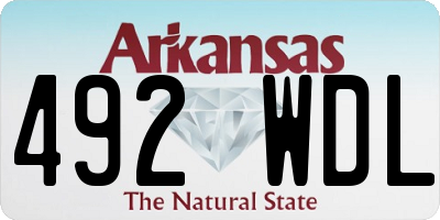 AR license plate 492WDL