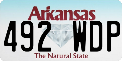 AR license plate 492WDP