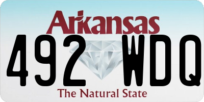 AR license plate 492WDQ