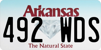 AR license plate 492WDS