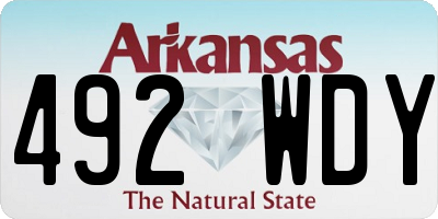 AR license plate 492WDY