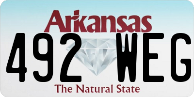 AR license plate 492WEG