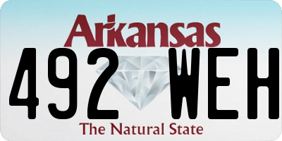 AR license plate 492WEH