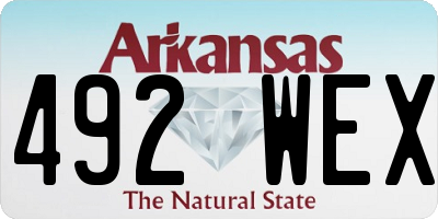AR license plate 492WEX
