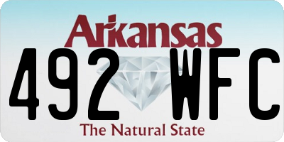 AR license plate 492WFC
