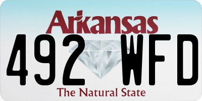 AR license plate 492WFD