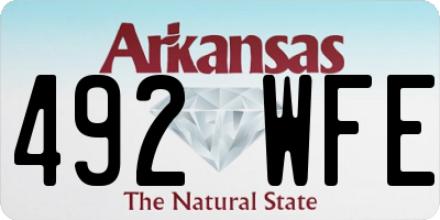 AR license plate 492WFE
