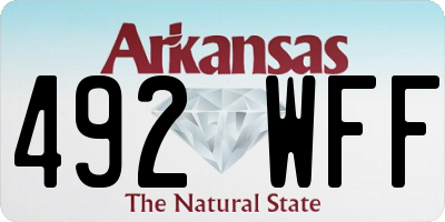 AR license plate 492WFF