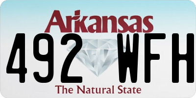 AR license plate 492WFH