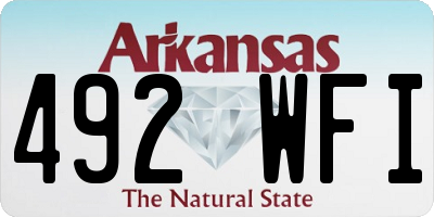 AR license plate 492WFI