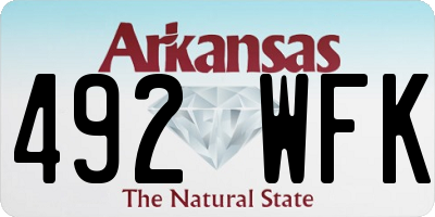 AR license plate 492WFK