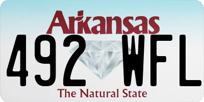 AR license plate 492WFL