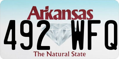 AR license plate 492WFQ