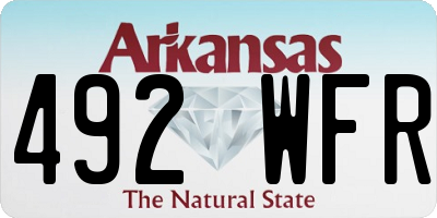 AR license plate 492WFR