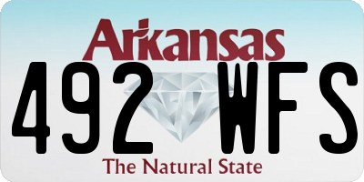 AR license plate 492WFS