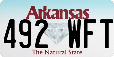 AR license plate 492WFT
